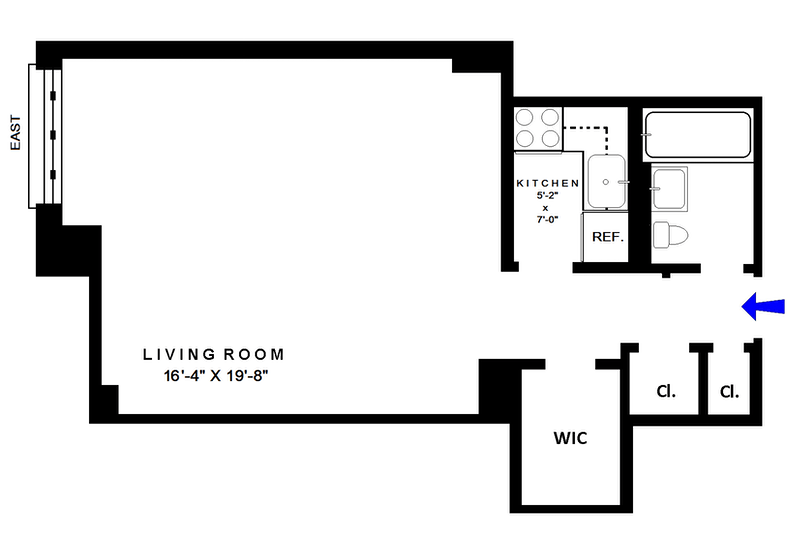 Floorplan for 200 East 15th Street, 18A
