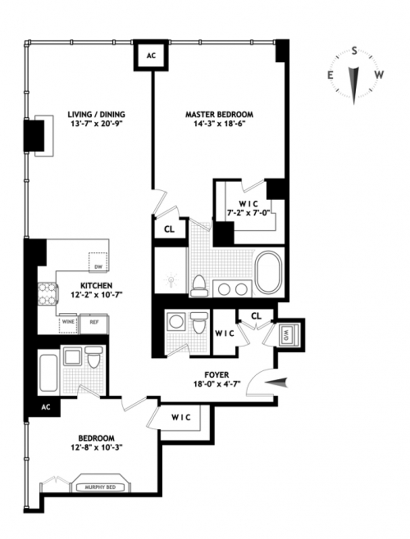 Floorplan for 247 West 46th Street, 3104