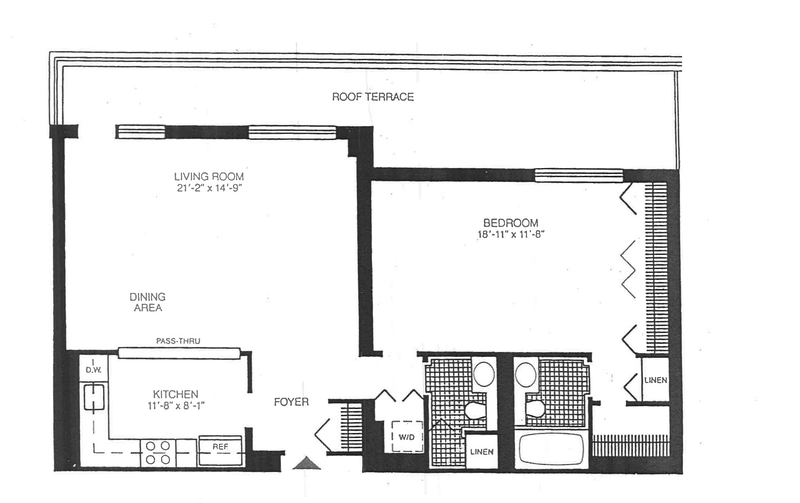 Floorplan for 100 West 89th Street, 7R