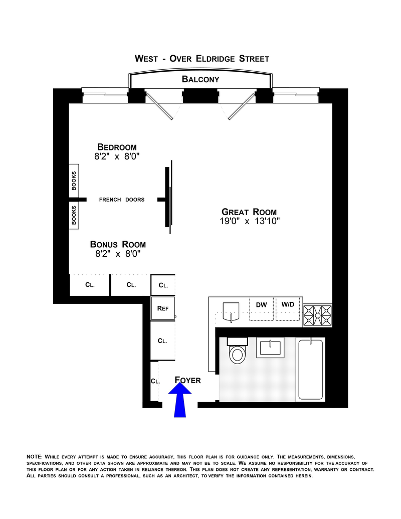 Floorplan for 18 Eldridge Street, 3A