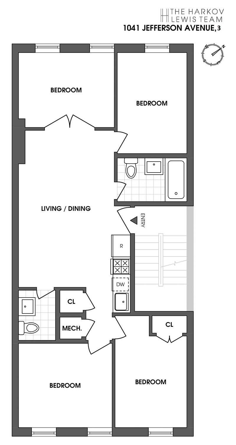 Floorplan for 1041 Jefferson Avenue, 3