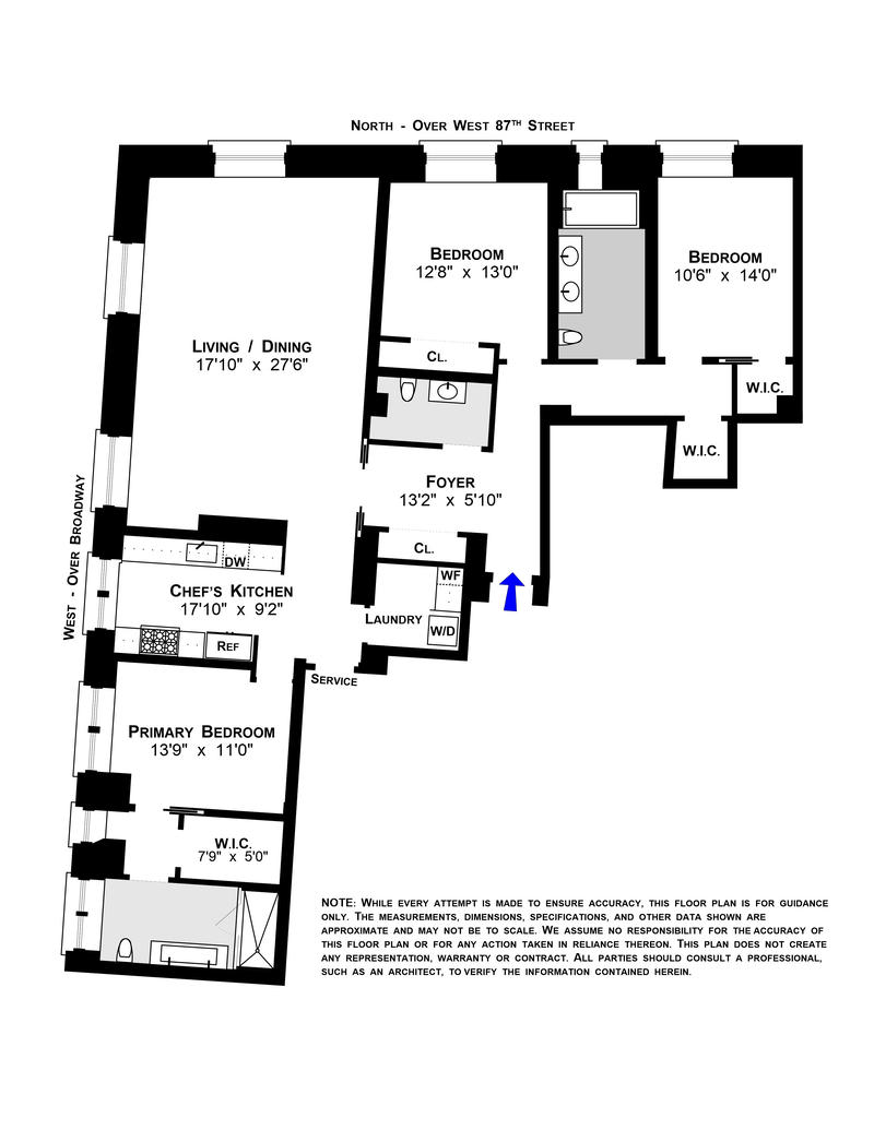 Floorplan for 225 West 86th Street, 315