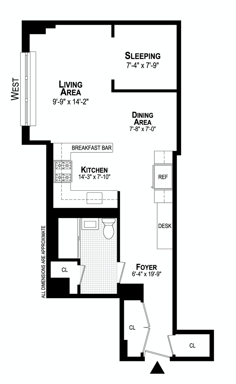 Floorplan for 330 Third Avenue, 3L