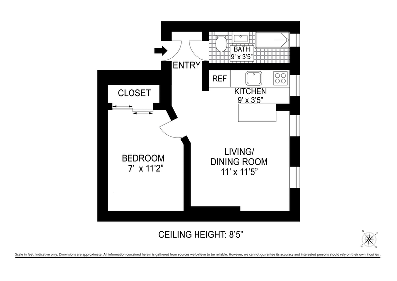 Floorplan for 328 West 12th Street, 4S