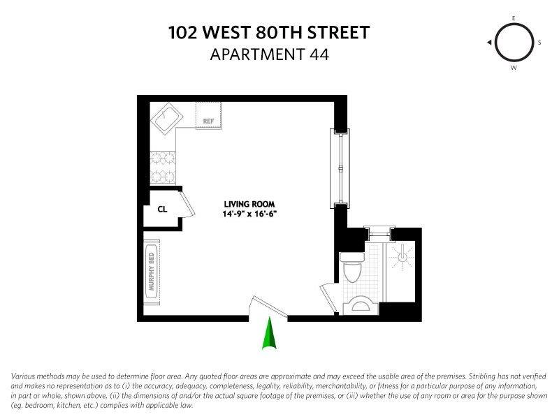 Floorplan for 102 West 80th Street, 44
