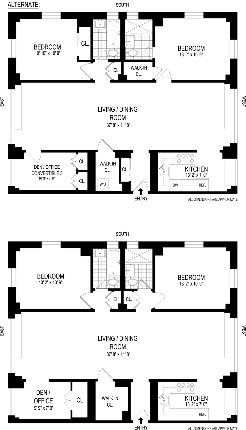 Floorplan for 166 East 96th Street, 8CD