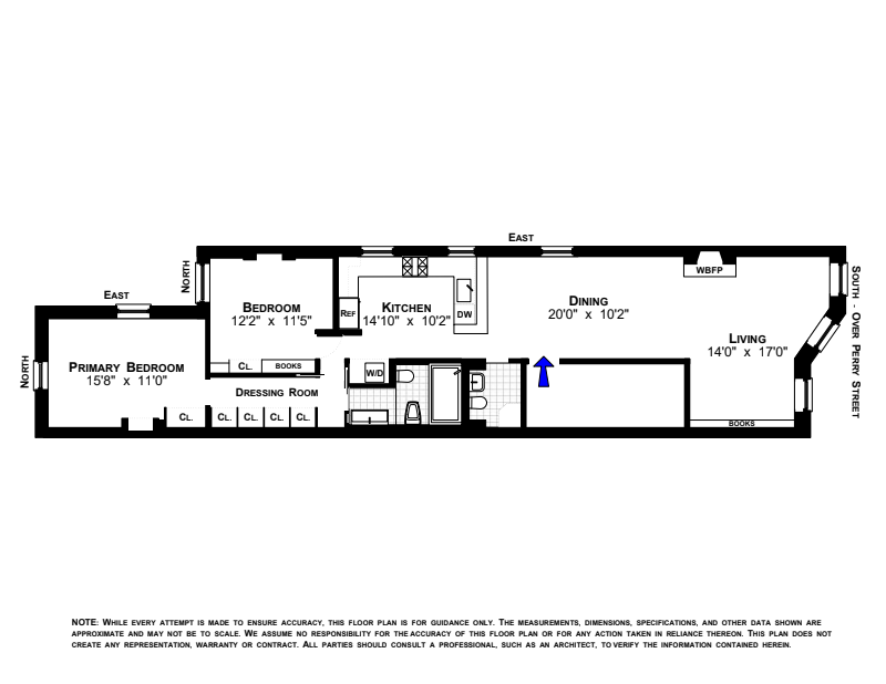 Floorplan for 67 Perry Street