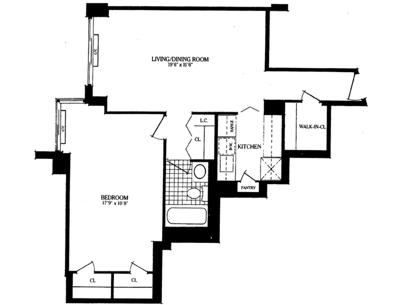 Floorplan for 5 East 22nd Street, 20A
