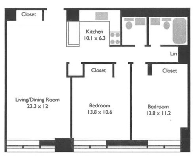 Floorplan for 301 Cathedral Parkway