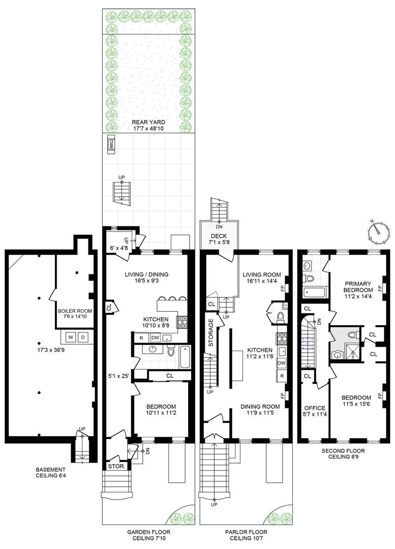 Floorplan for 338A 7th Street