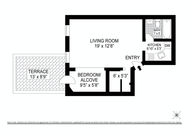 Floorplan for 305 West 89th Street