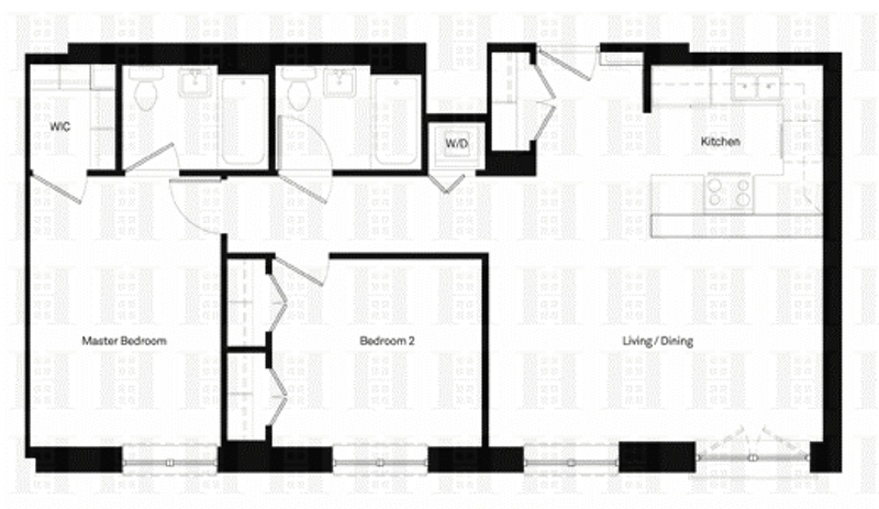 Floorplan for 2601 Frederick Douglass