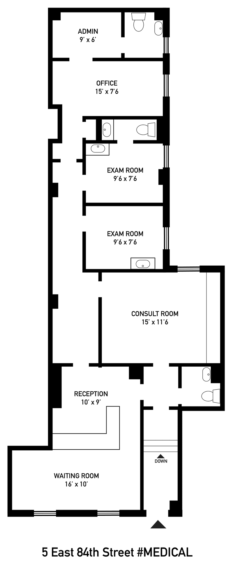 Floorplan for 5 East 84th Street