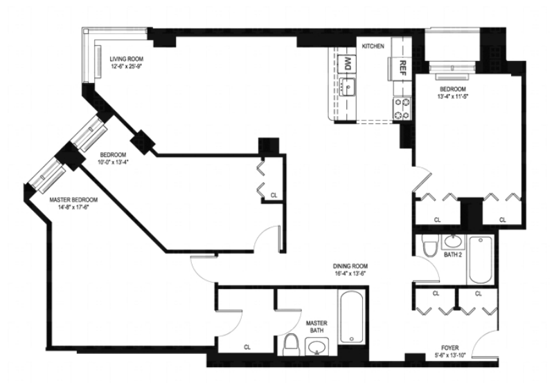 Floorplan for 380 Lenox Avenue, 5A