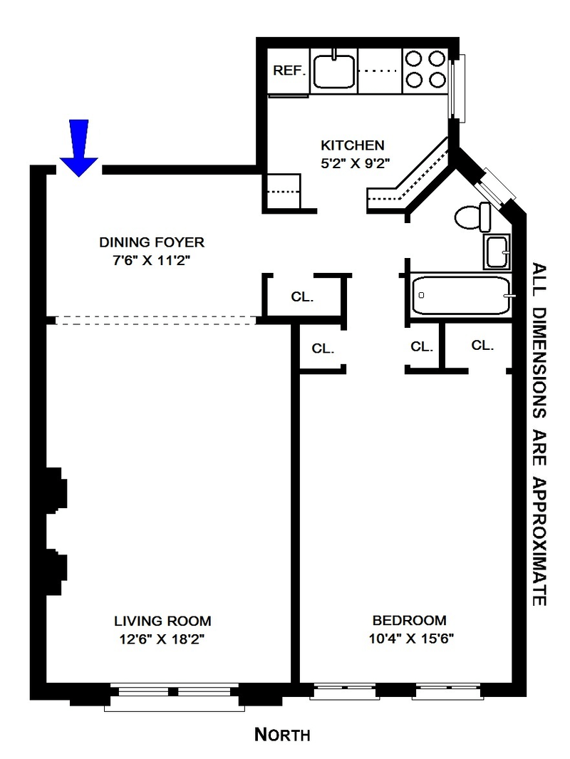 Floorplan for 530 East 88th Street, 4G