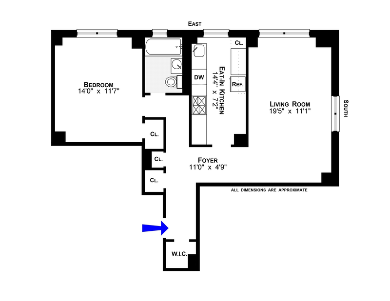 Floorplan for 385 Grand Street, L104