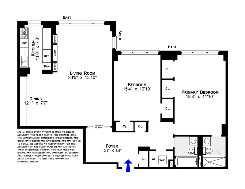 Floorplan for 201 East 79th Street, 8A