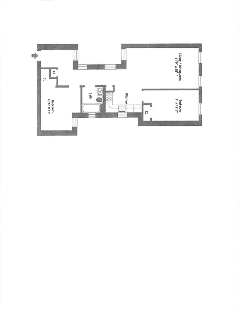 Floorplan for 2098 Frederick Douglass