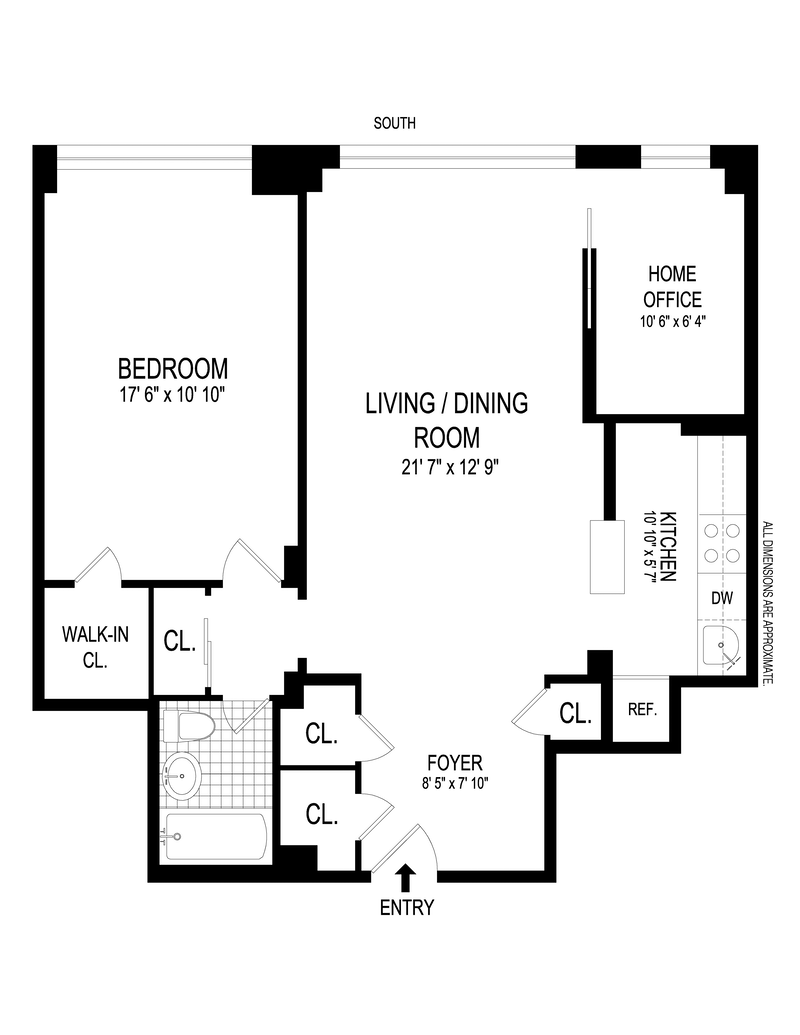 Floorplan for 405 East 63rd Street, 12G