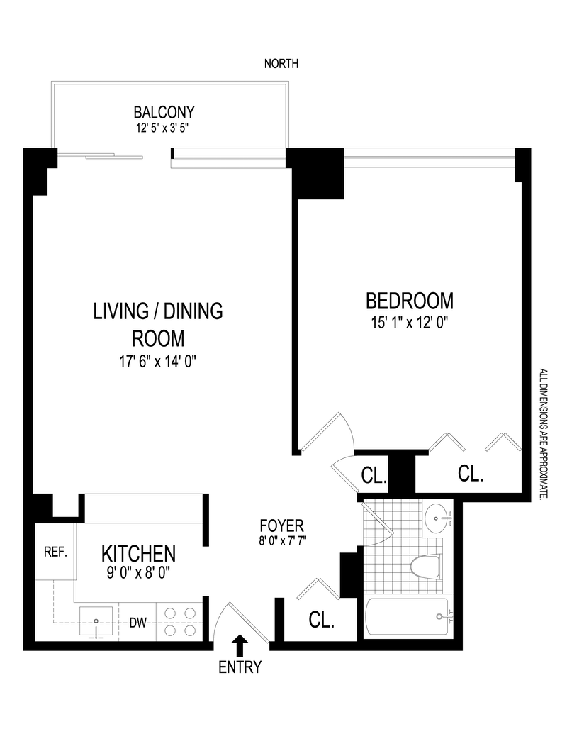 Floorplan for 510 East 80th Street, 5E