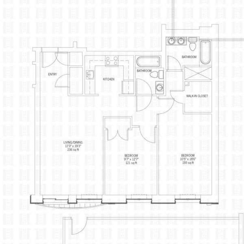 Floorplan for 261 West 112th Street, PHE
