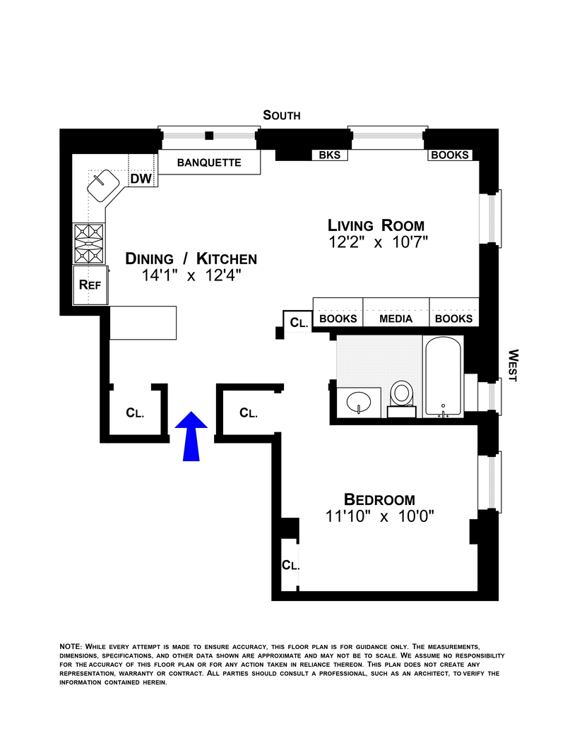 Floorplan for 528 West 111th Street, 73