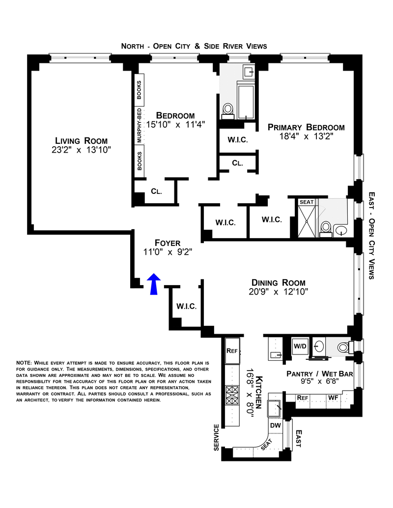 Floorplan for 186 Riverside Drive, 12B