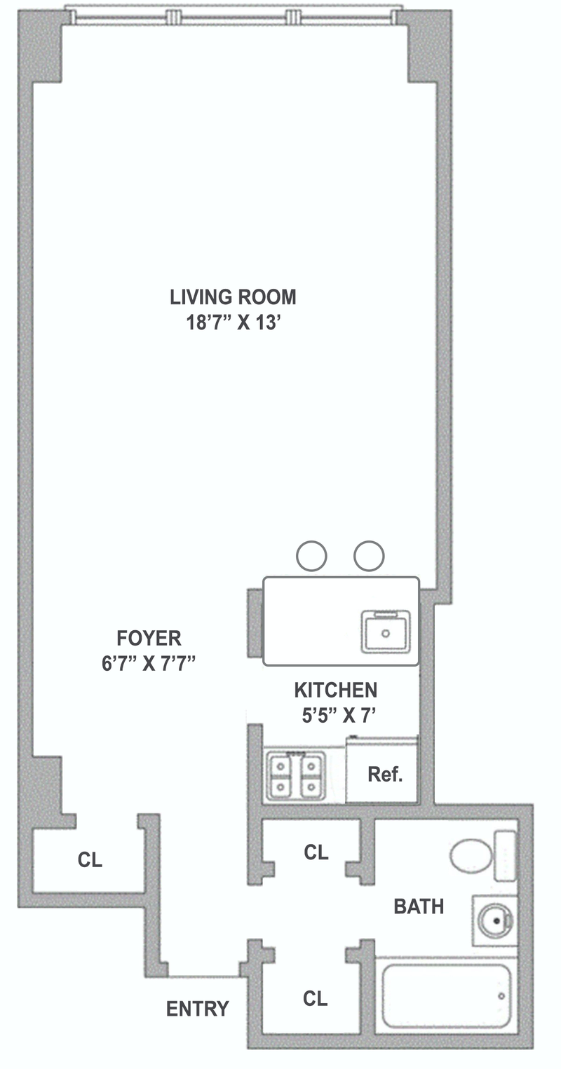 Floorplan for 321 East 48th Street, 4K