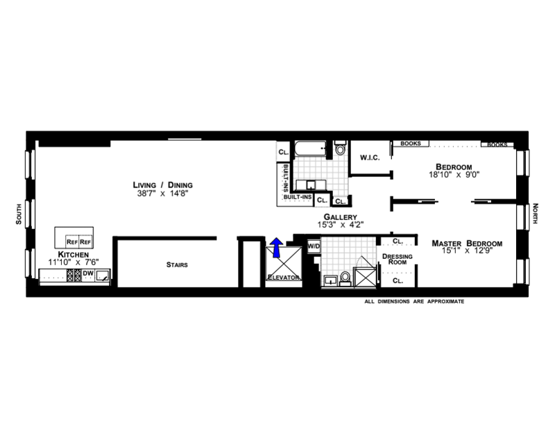 Floorplan for 177 Duane Street, 3E