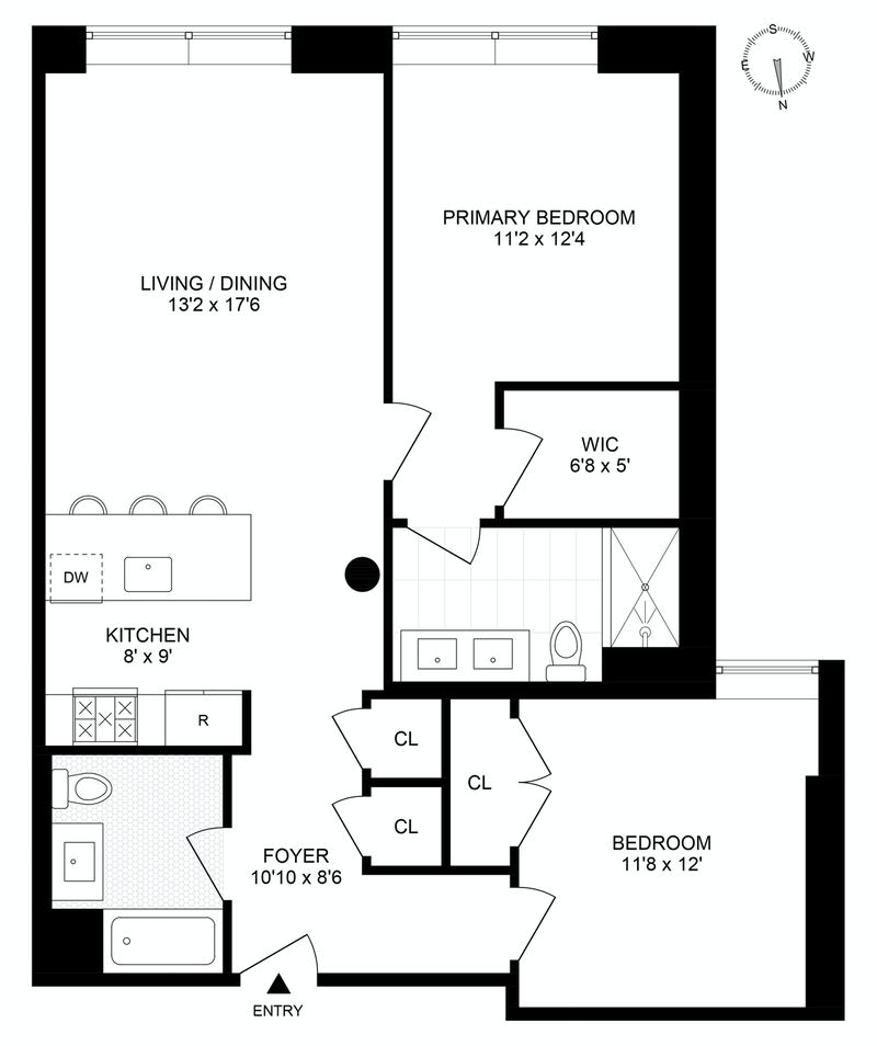 Floorplan for 160 1st St, 1101