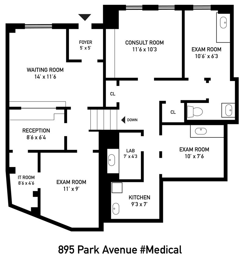 Floorplan for 895 Park Avenue, MEDICAL