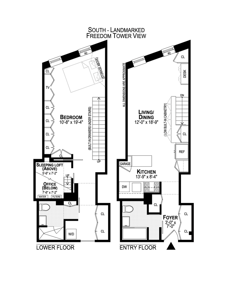 Floorplan for 99 Bank Street, 6/7L