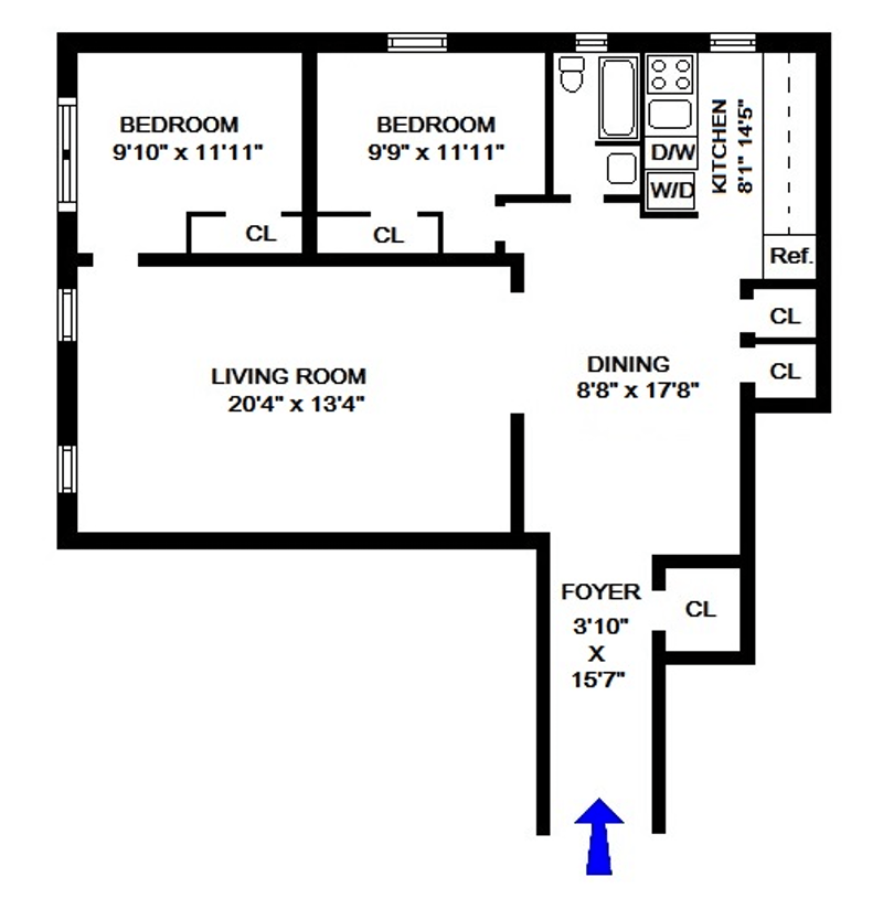 Floorplan for 120 East 89th Street, 6I