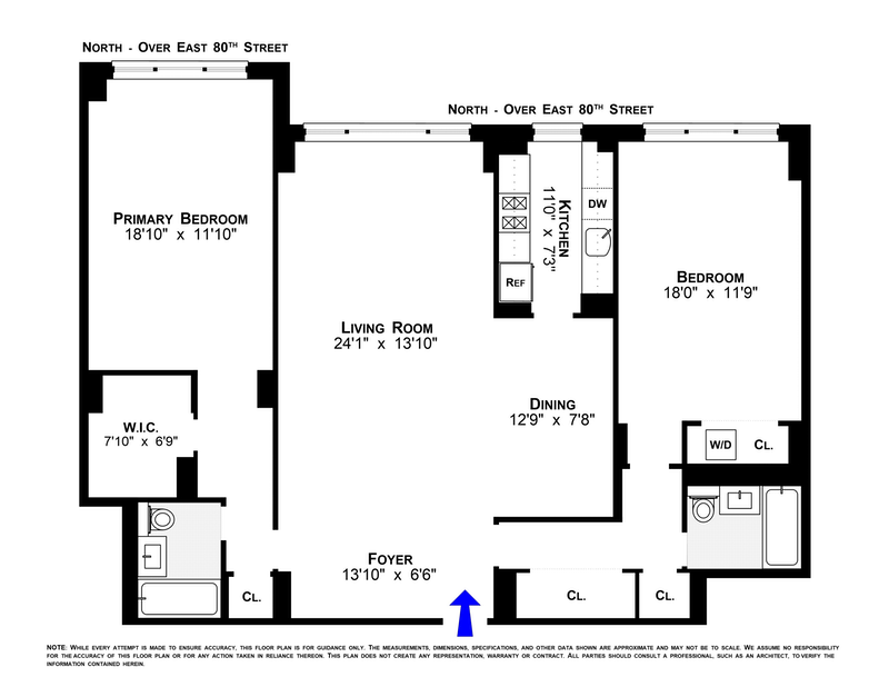 Floorplan for 201 East 79th Street, 7H