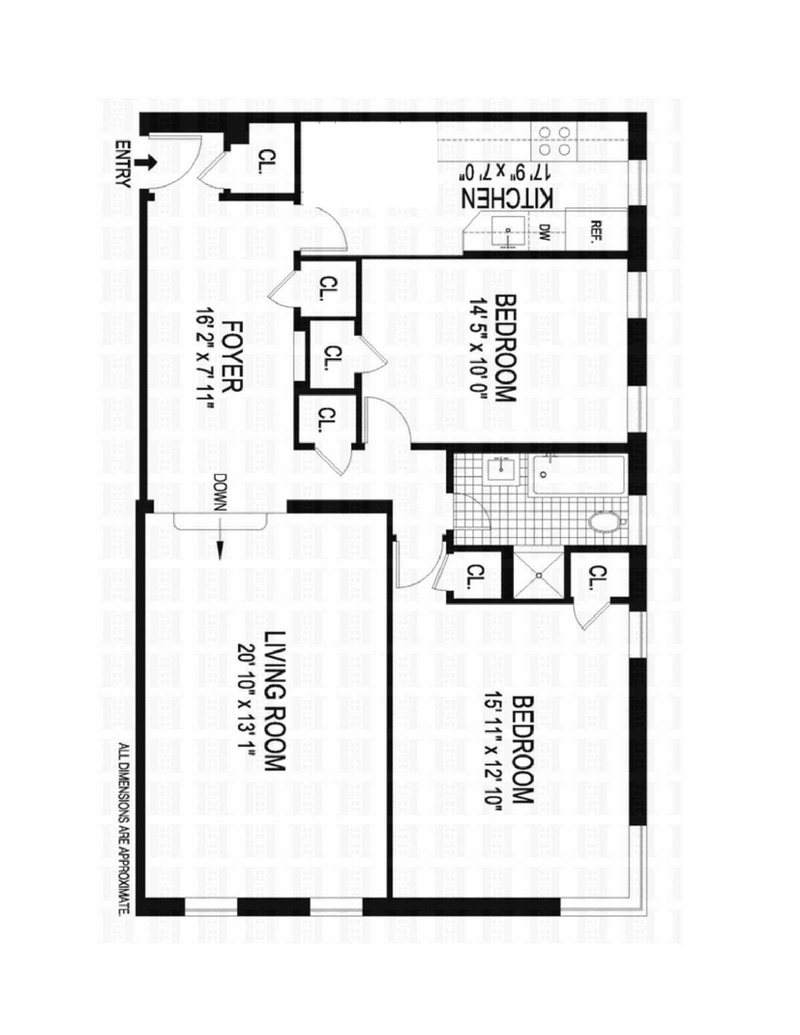 Floorplan for 4445 Post Road, 5G