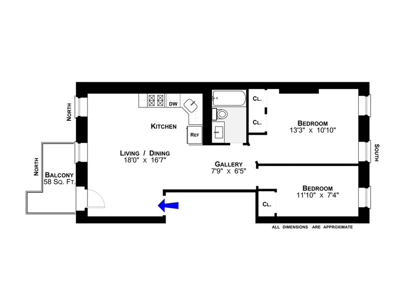 Floorplan for 397 President Street, 3