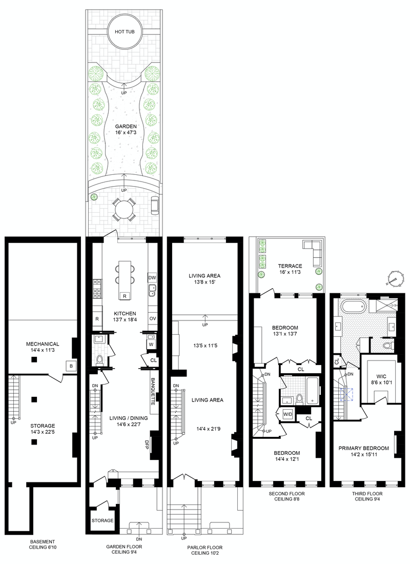 Floorplan for 1227 Garden Street