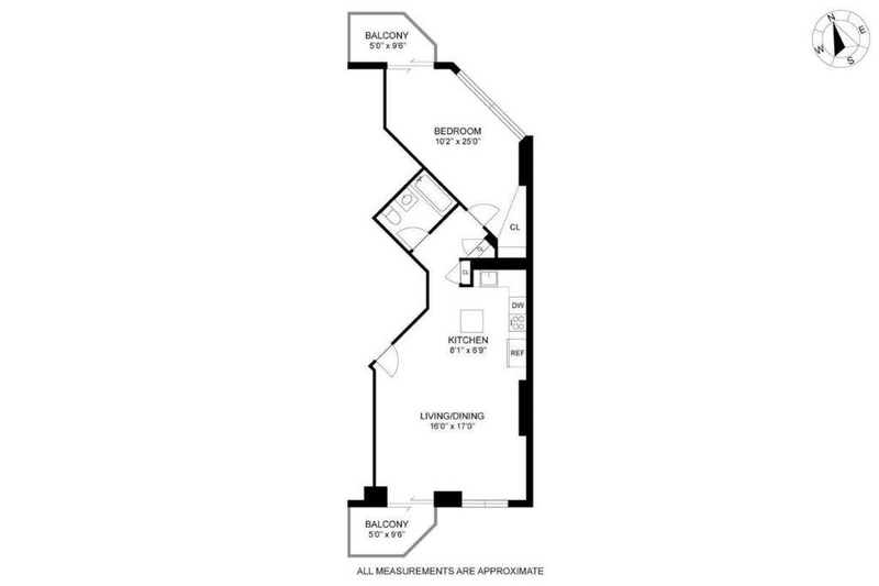 Floorplan for 206 East 95th Street, 6B