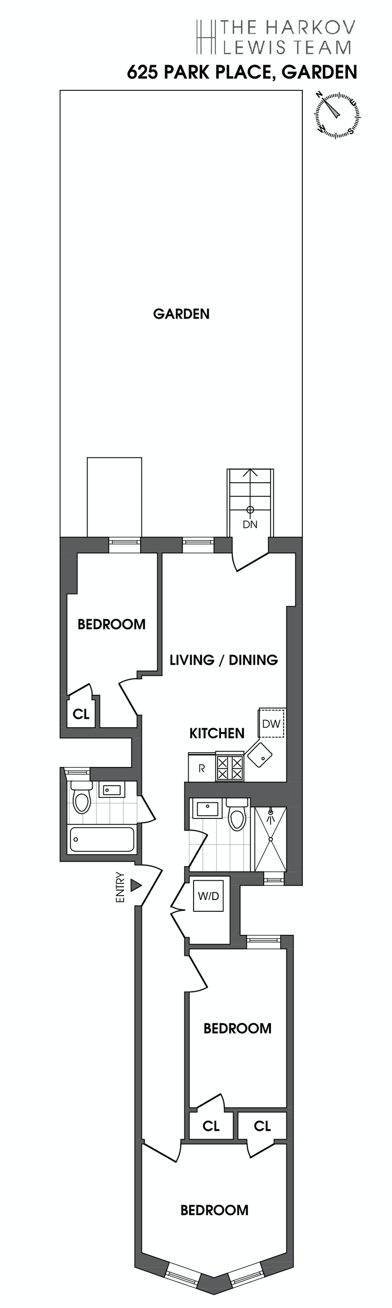 Floorplan for 625 Park Place, GARDEN