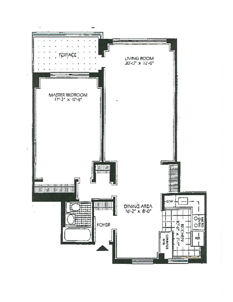 Floorplan for 5800 Arlington Avenue, 2K