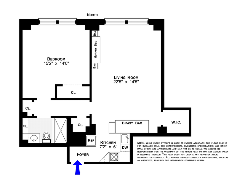 Floorplan for 23 East 74th Street, 4E