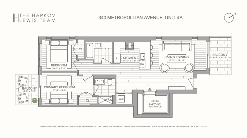 Floorplan for 340 Metropolitan Avenue, 4A