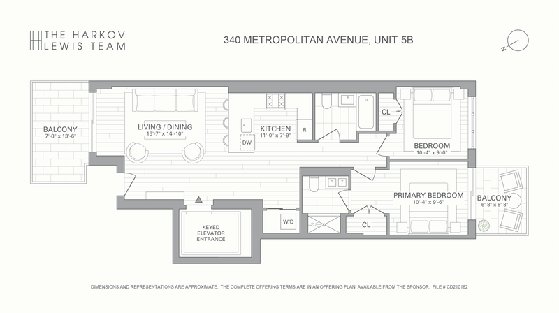 Floorplan for 340 Metropolitan Avenue, 5B
