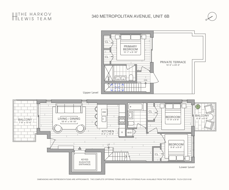 Floorplan for 340 Metropolitan Avenue, PHB