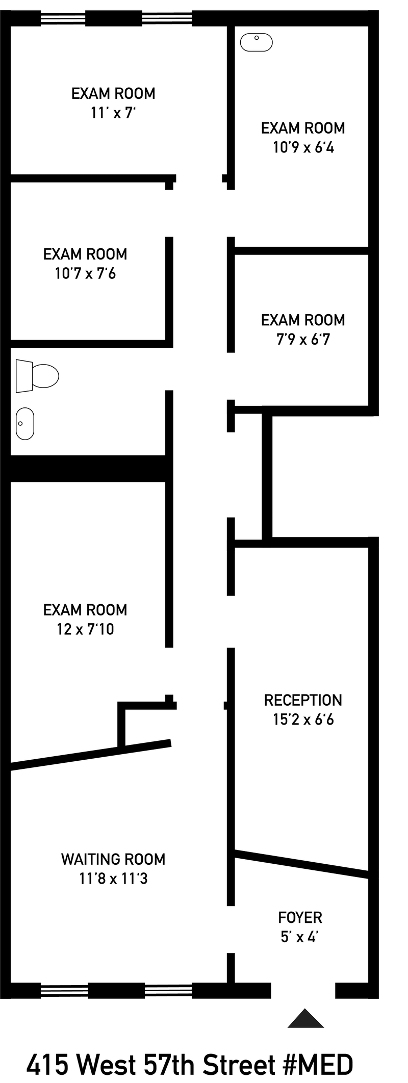 Floorplan for 415 West 57th Street, MEDICAL