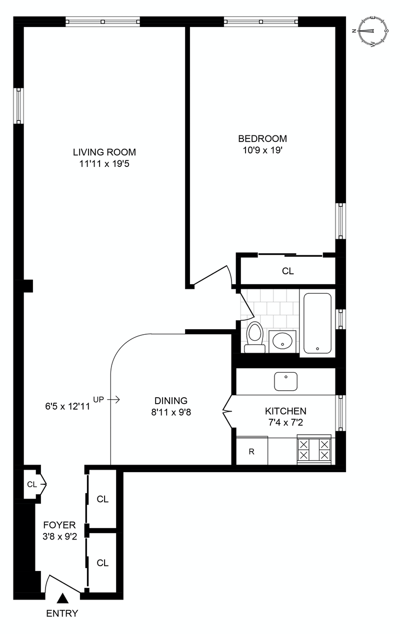 Floorplan for 84 -01 Main Street, 320