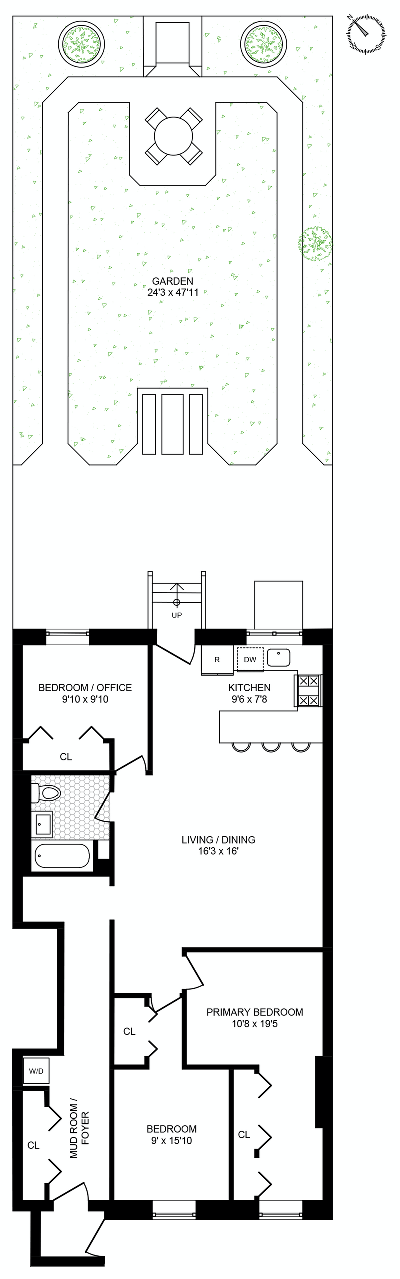 Floorplan for 189 Amity Street, 1