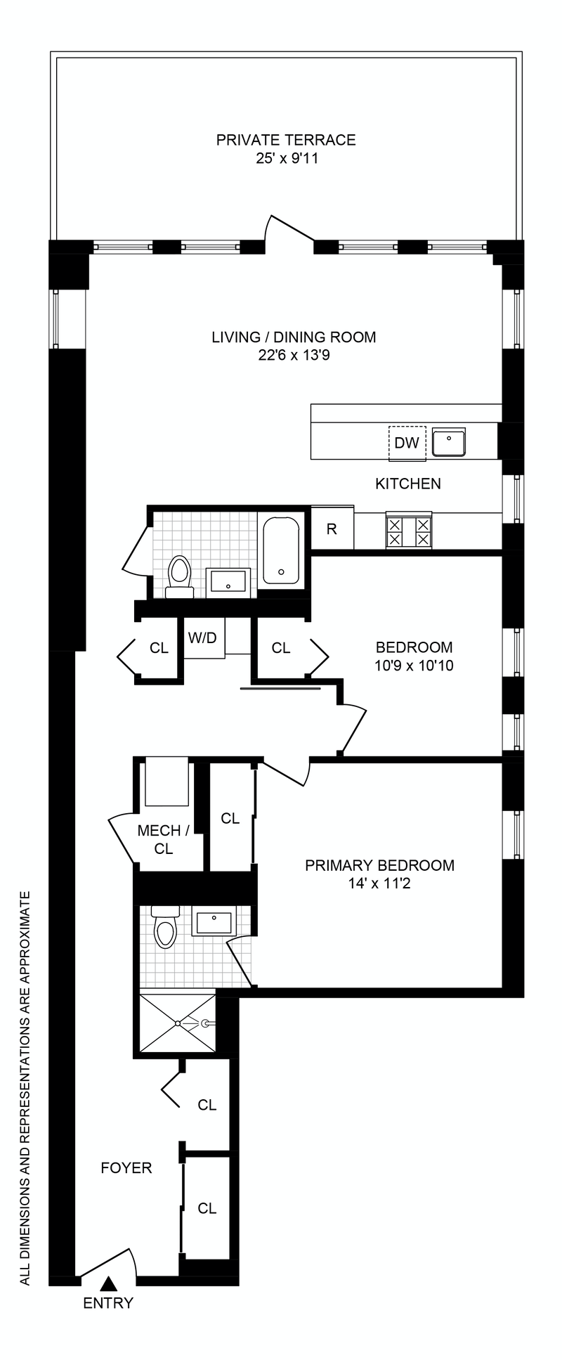 Floorplan for 318 Knickerbocker Avenue, 2M