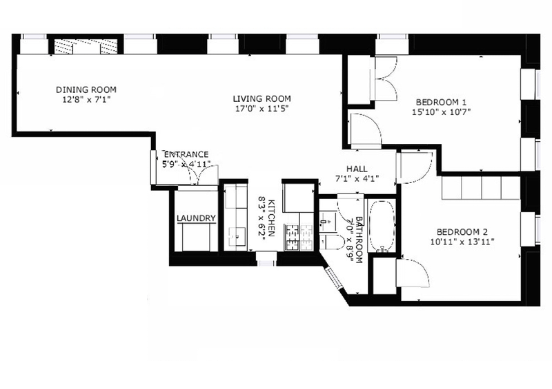 Floorplan for 370 Convent Avenue, 4A
