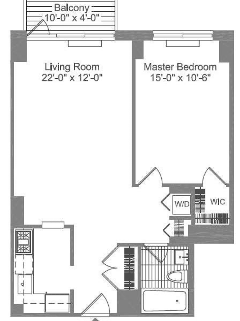 Floorplan for 515 East 72nd Street, 7P